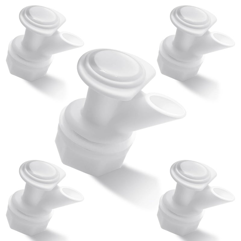 LERGNA 10-Pack Push Button Spigot Kit Replacement Compatible with Igloo Coolers 2, 3, 5&10 Gallon, Replacement Spout for Igloo Water Jug, Beverage Cooler Valve with Gaskets and Nut, BPA Free,PP,White - Image 1